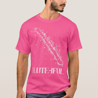 Camiseta Flute Player Music Instrumento Belo Flute Musi