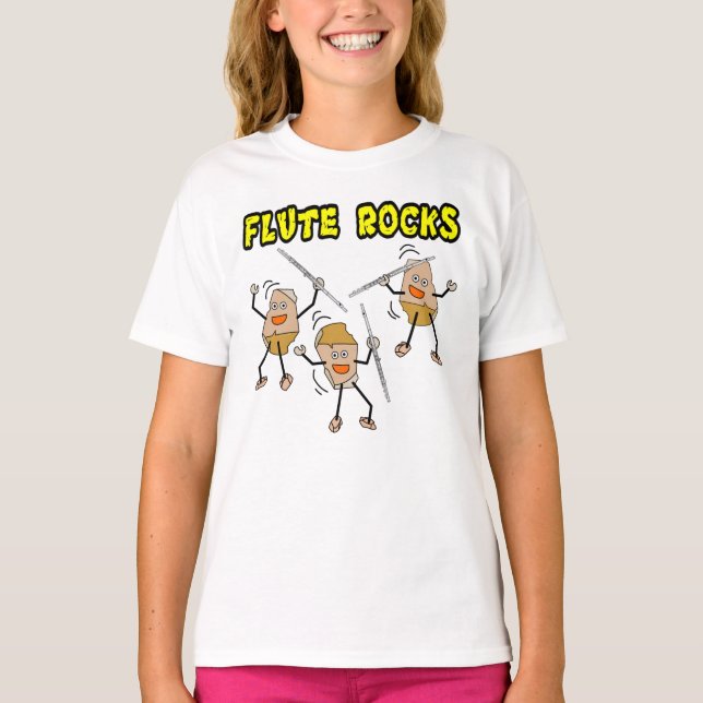 Camiseta Flute Rocks (Frente)