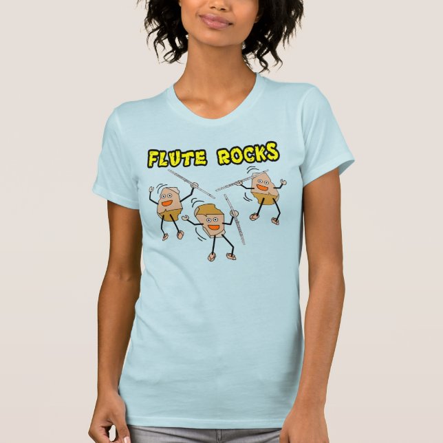 Camiseta Flute Rocks (Frente)
