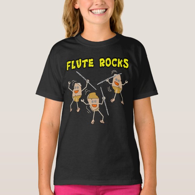 Camiseta Flute Rocks (Frente)