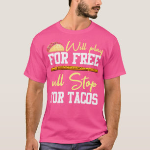 Camiseta Flute Shirt Funny Taco Cita Instrumento Musical F