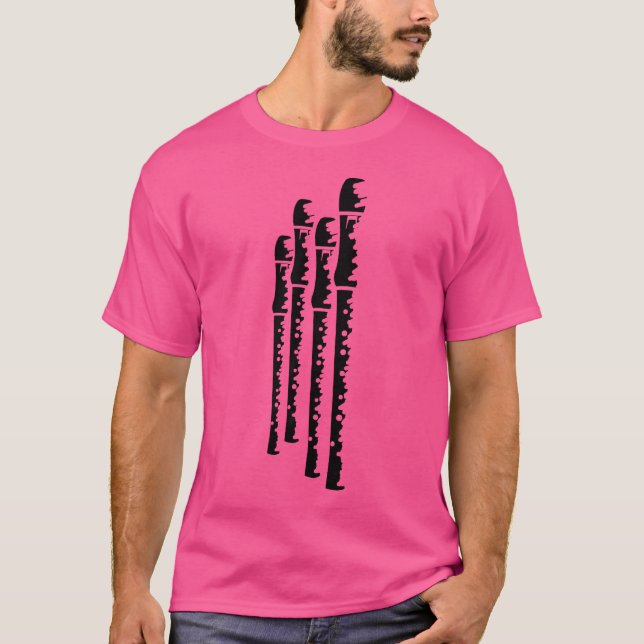 Camiseta Flutes Sketch Flute Player Woodwind (Frente)