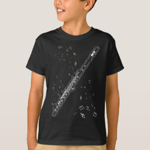 Camiseta Flutist Musical Notes por Instrumentos