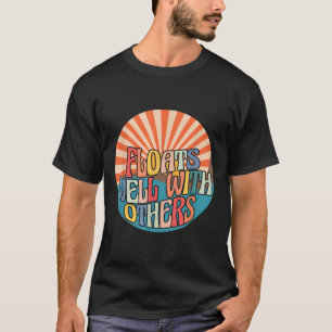 Camiseta Flutua Bem Com Outros Verão Divertido Rio Homens M