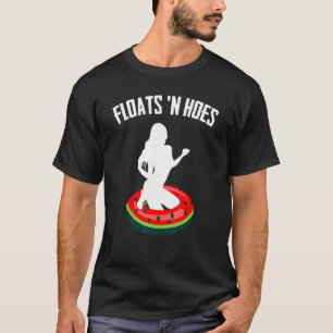 Camiseta Flutuação do rio Tubing no ar