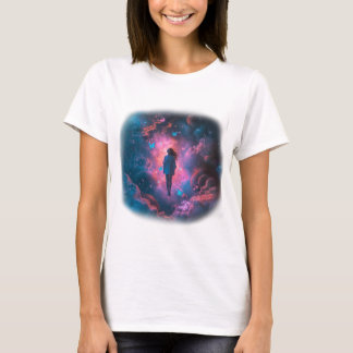 Camiseta Flutuação entre Sonhos e Galáxias