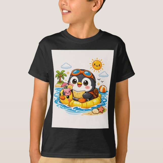 Camiseta Flutuação na Praia do Pinguim (Frente)