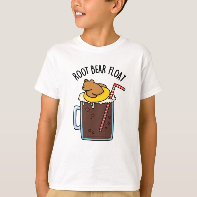 Camiseta Flutuador de Root Bear Piada Divertida de Cerveja  (Frente)