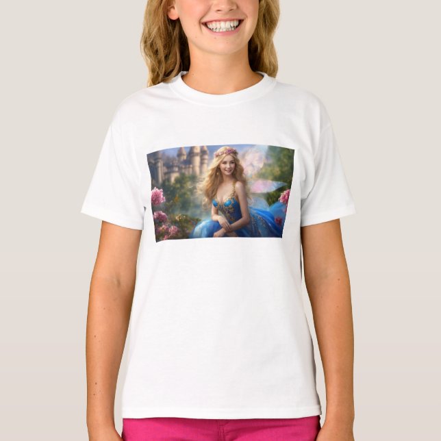 Camiseta "Flutuar em Estilo" ou "Asas de Elegância" (Frente)
