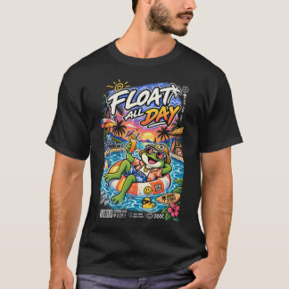 Camiseta Flutuar o Dia Inteiro – Vibrações de Verão do Sapo