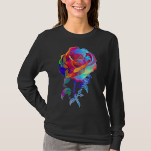 Camiseta Fluxo Botânico do Jardineiro do Jardim de Rosa de