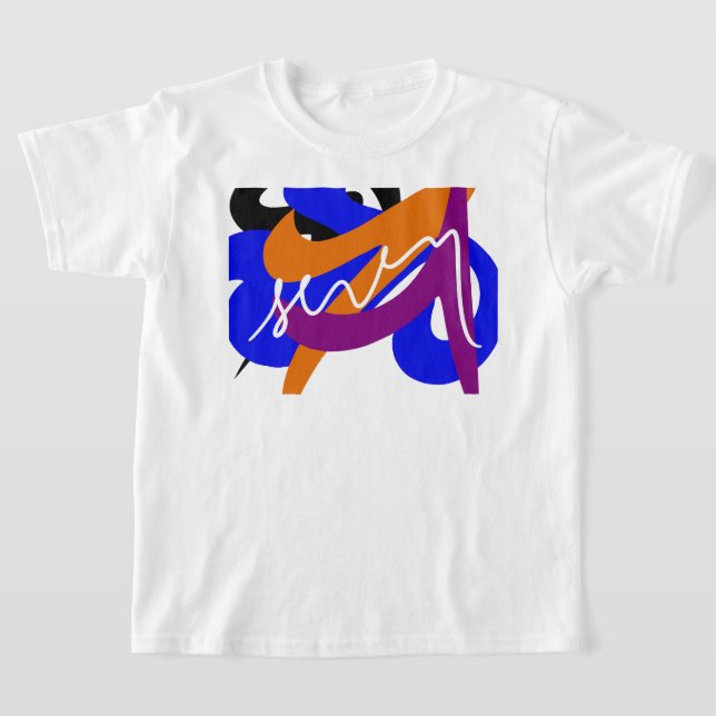 Camiseta Fluxo de Abstrato vibrante (Postura )