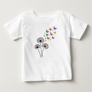 Camiseta Fluxo de borboleta do dente-de-leão