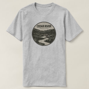 Camiseta Fluxo de Grassland Nacional do Cedar River