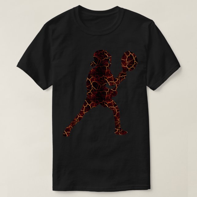 Camiseta Fluxo de Lacrosse Goalie Lava (Frente do Design)