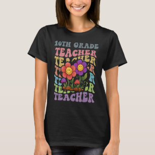 Camiseta Fluxo de texto de 70s e 80s da ranhura do professo