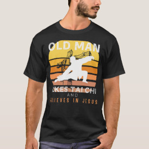 Camiseta Fluxo divino: Velho rabugento significa Jesus calm