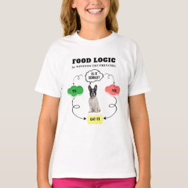 Camiseta Fluxograma de Lógica de Comida Personalizada do Bu