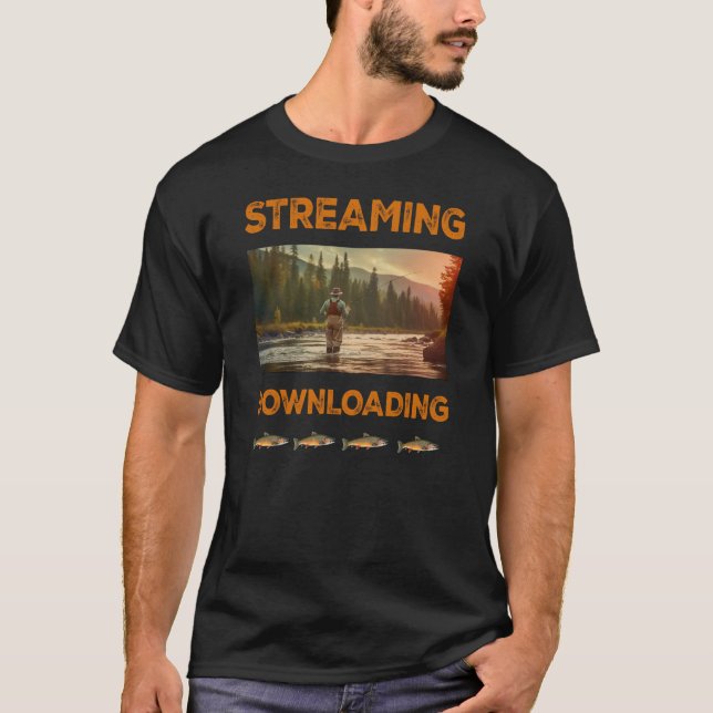 Camiseta Fluxos e Descarga da Pesca de Voo (Frente)