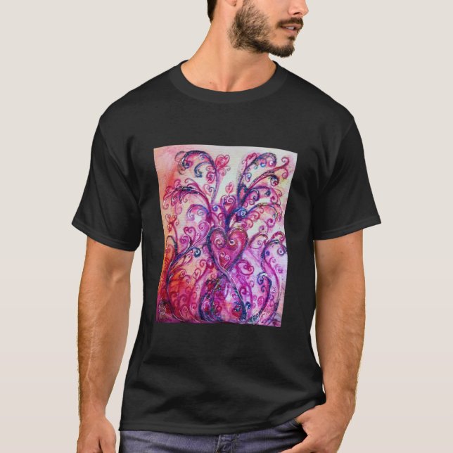 Camiseta FLUXOS QUÍMICOS branco roxo, rosa-claro (Frente)