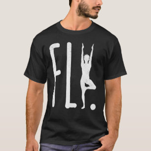 Camiseta Fly Art Yoga Letra Orgulho Humor Namaste