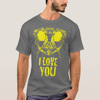 Camiseta Fly Face diz que eu te amo versão amarela