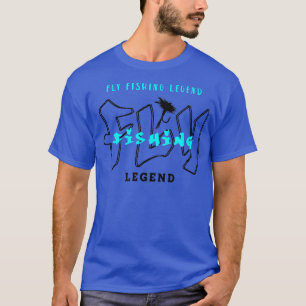 Camiseta Fly Fishing Legend Wildlife Nature Hobby Trout 