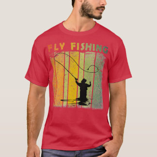 Camiseta fly fishing retro vintage style
