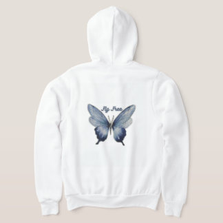 Camiseta Fly Free – Blue Butterfly Art Design