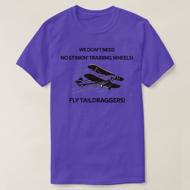 Camiseta Fly Taildraggers (Frente do Design)