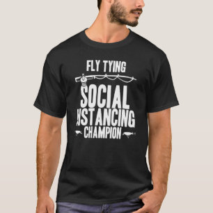 Camiseta Fly Tying Social Distingue Champion Fisher Rod La