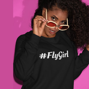 Camiseta #FlyGirl Tipografia Viagem Simples,Moderna