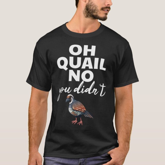 Camiseta Flying Birds Quail Lover Bird Expert Cute Feathery (Frente)