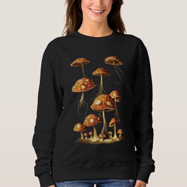 Camiseta Flying Cottagecore Mushrooms (Frente)