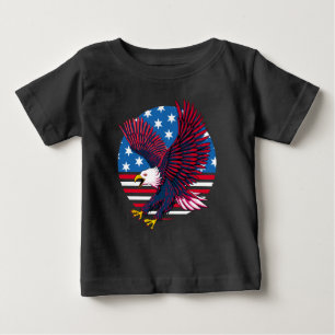 Camiseta Flying Eagle e American Flag