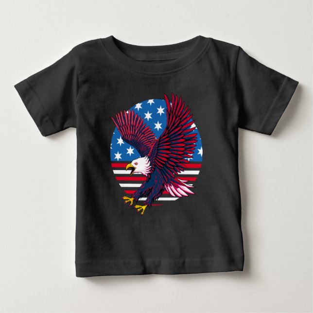 Camiseta Flying Eagle e American Flag (Frente)