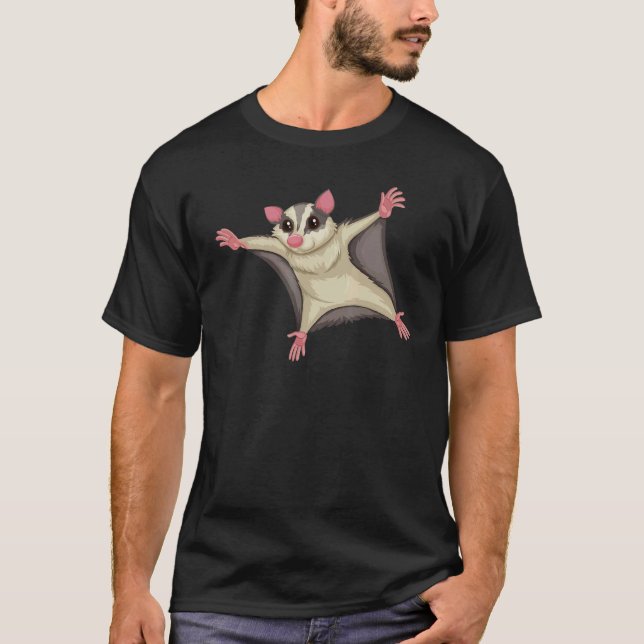 Camiseta Flying Kite Squirrel   Squirrels Animal   Graphic (Frente)