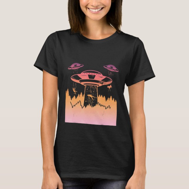 Camiseta Flying Saucer UFO Astronauts are Aliens 4 (Frente)