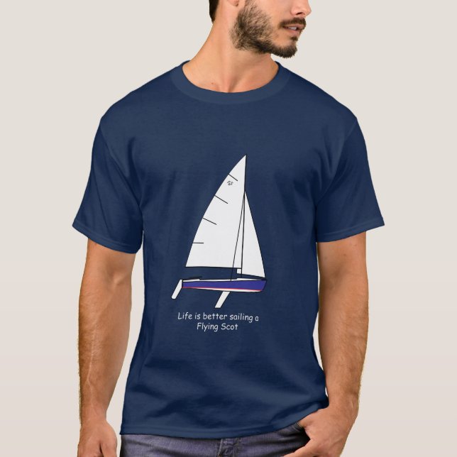 Camiseta Flying Scot Sailboat (Frente)
