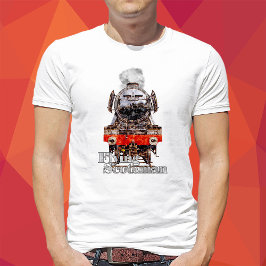 Camiseta Flying Scotsman – Steam Locomotive Illustration