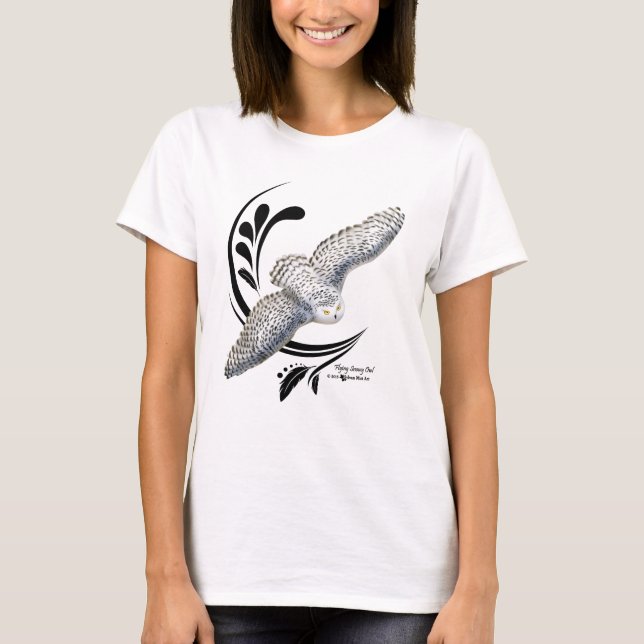 Camiseta Flying Snowy Owl (Frente)