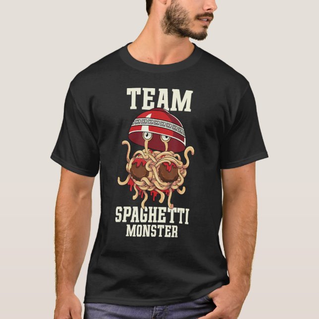 Camiseta Flying Spaghetti Monster FSM Team Spaghetti Monste (Frente)