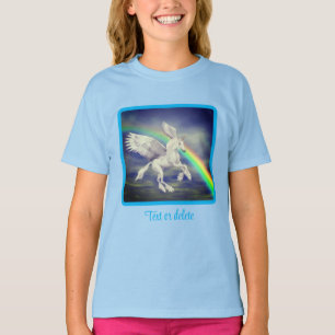 Camiseta Flying Unicorn Over Rainbow Fantasy Horse