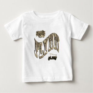 Camiseta Flynn Nome, Com Caminhões de Bombeiros,