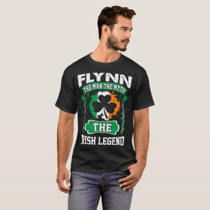 Camiseta Flynn o homem a rua irlandesa Patricks da legenda