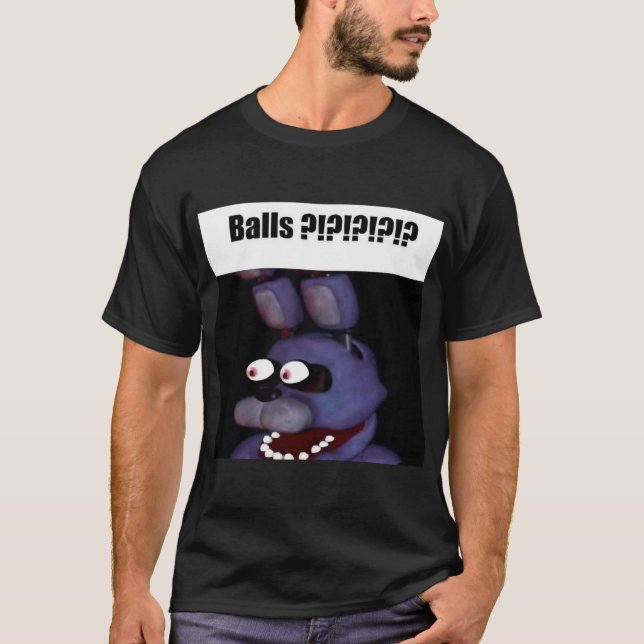 Camiseta fnaf bonnie Balls meme friends (Frente)