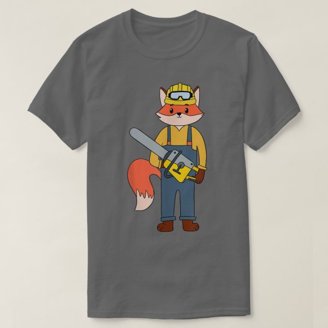Camiseta Fo Chainsaw For Construction Worker Handymen 1371 (Frente do Design)