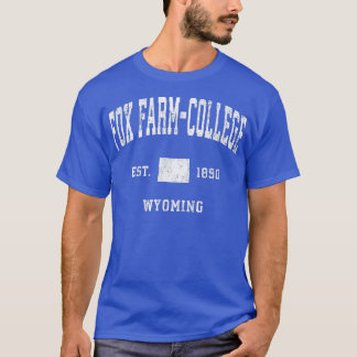 Camiseta Fo FarmCollege Wyoming WY Vintage Esporte Atletivo