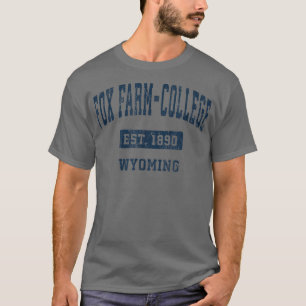 Camiseta Fo FarmCollege Wyoming Wy Vintage Sports estabelec