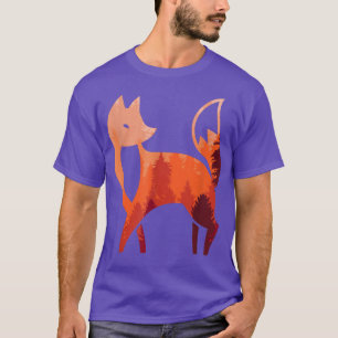 Camiseta Fo Forest Art Fo Animal Forest Nature Abstrato Art